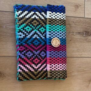Multicolor Woven Clutch